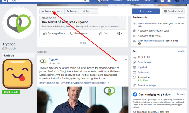Like os på Facebook