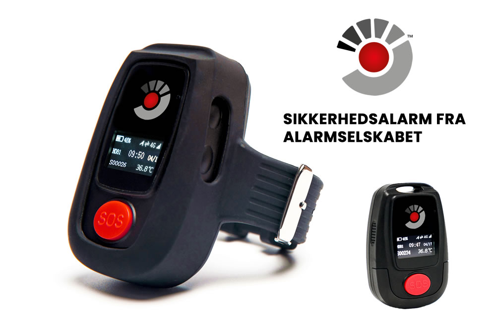Helt ny Sikkerhedsalarm med indbygget GPS, 4G og LCD display